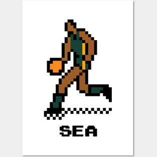 8-Bit Basketball - Seattle Posters and Art